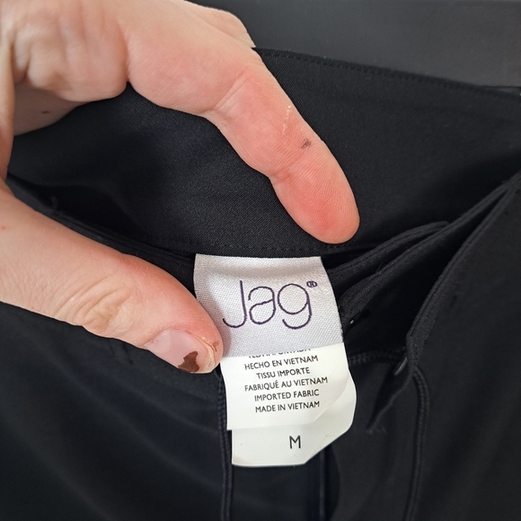 NEW Jag Black Sporty Casual Neutral Fitness Everyday High Rise Shorts Sz Medium - Picture 4 of 7